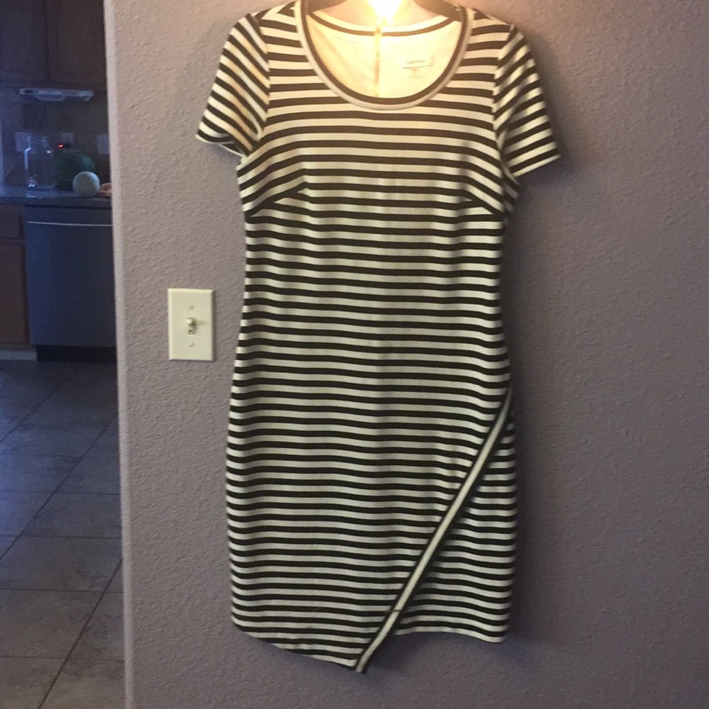 Asymmetrical Hem Sheath Dress